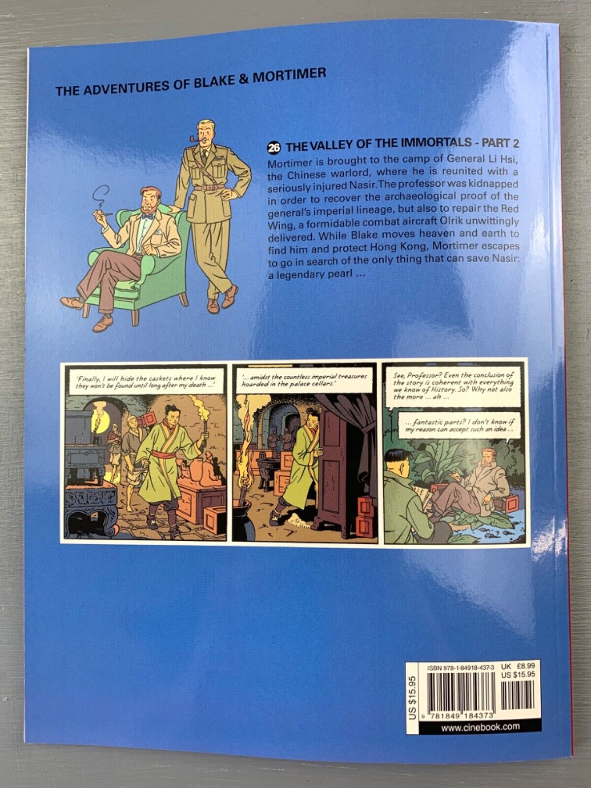 The Valley of Immortals Part 2 - Blake & Mortimer Comic Volume 26 - Cinebook UK Paperback Edition