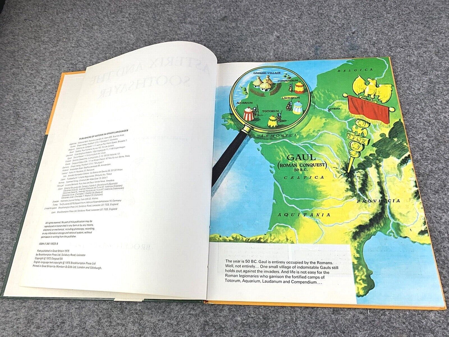 Asterix & the Soothsayer - 1975 Brockhampton 1st UK Edition Hardback Book EO Uderzo