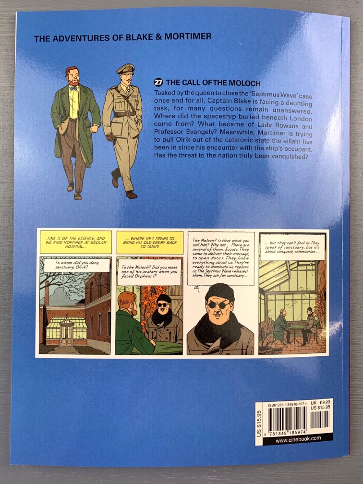 The Call of the Moloch - Blake & Mortimer Comic Volume 27 - Cinebook UK Paperback Edition