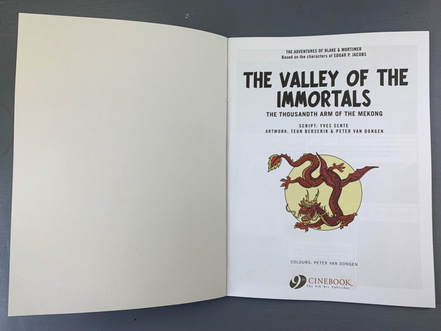 The Valley of Immortals Part 2 - Blake & Mortimer Comic Volume 26 - Cinebook UK Paperback Edition