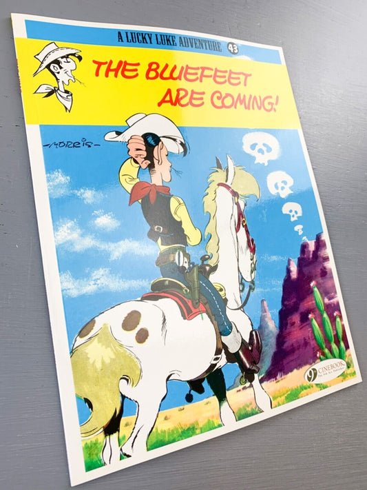 43 The Bluefeet Are Coming Lucky Luke Cinebook Paperback UK Comic Book