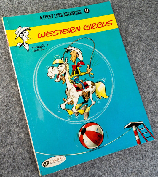 11 Western Circus Lucky Luke Cinebook Paperback UK Comic Book