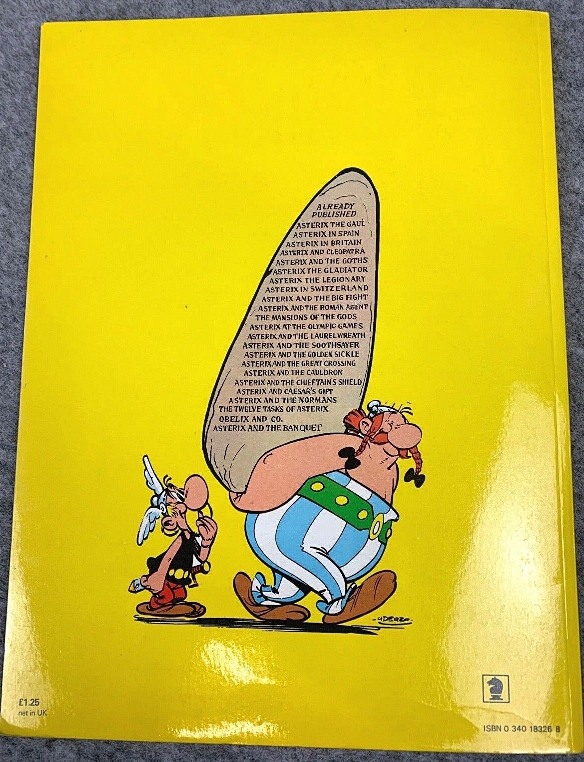 Asterix in Spain - 1970s Hodder/Dargaud UK Edition Paperback Book Uderzo