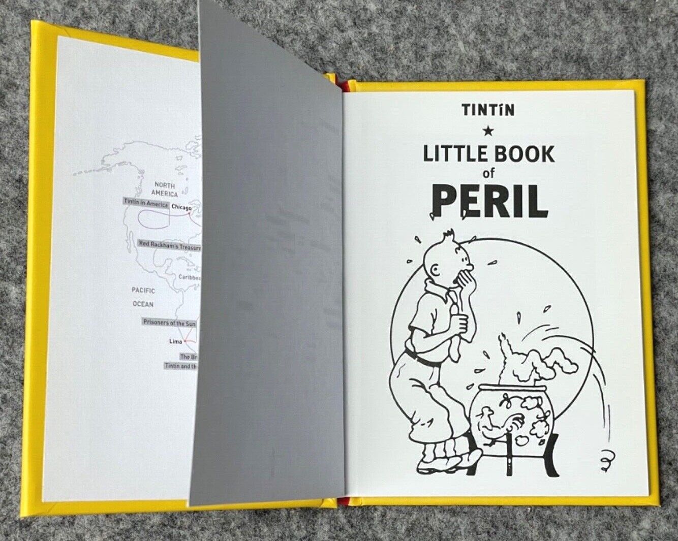 Tintin Little Book Of Peril UK Edition Hardback Moulinsart