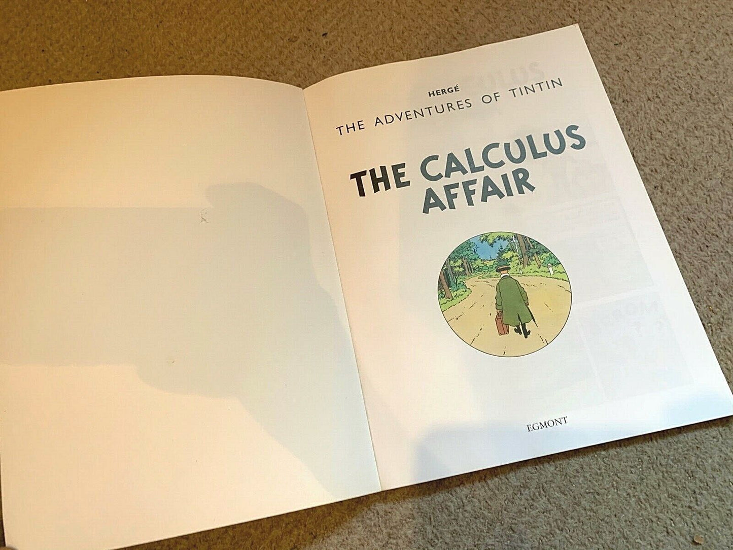 The Calculus Affair Tintin Book Egmont UK Paperback Edition
