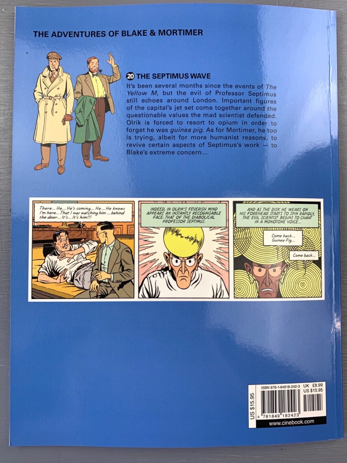 The Septimus Wave - Blake & Mortimer Comic Volume 20 - Cinebook UK Paperback Edition