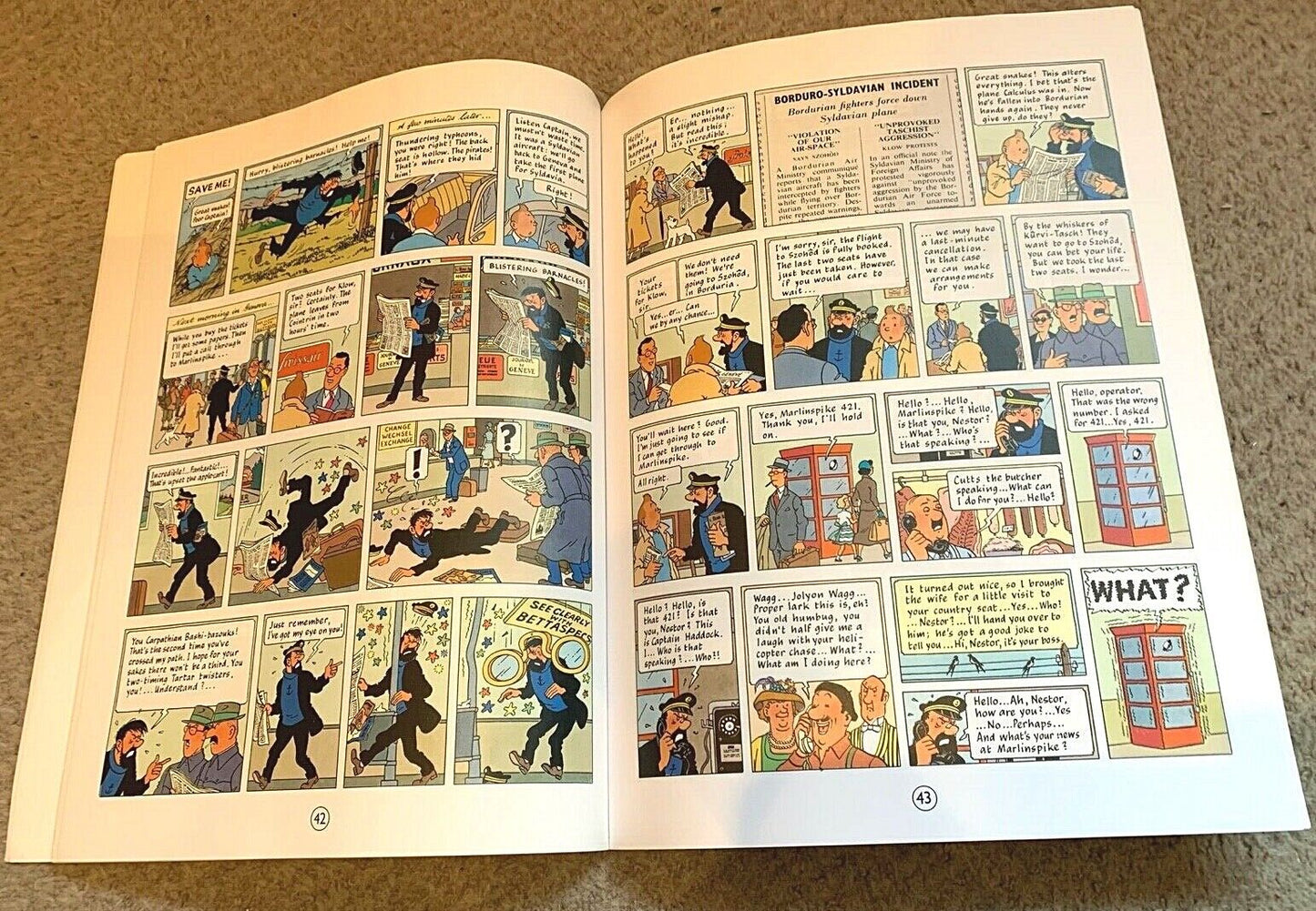 The Calculus Affair Tintin Book Egmont UK Paperback Edition