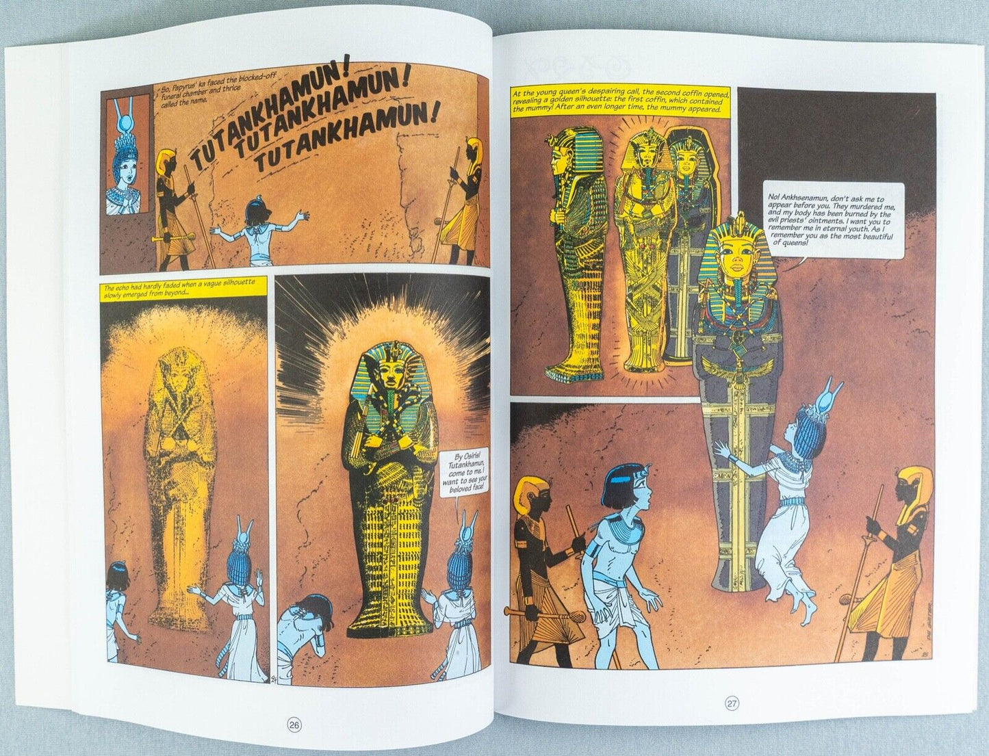 PAPYRUS Volume 3 - Tutankhamun The Assassinated Pharaoh Cinebook Paperback Comic Book by De Gieter