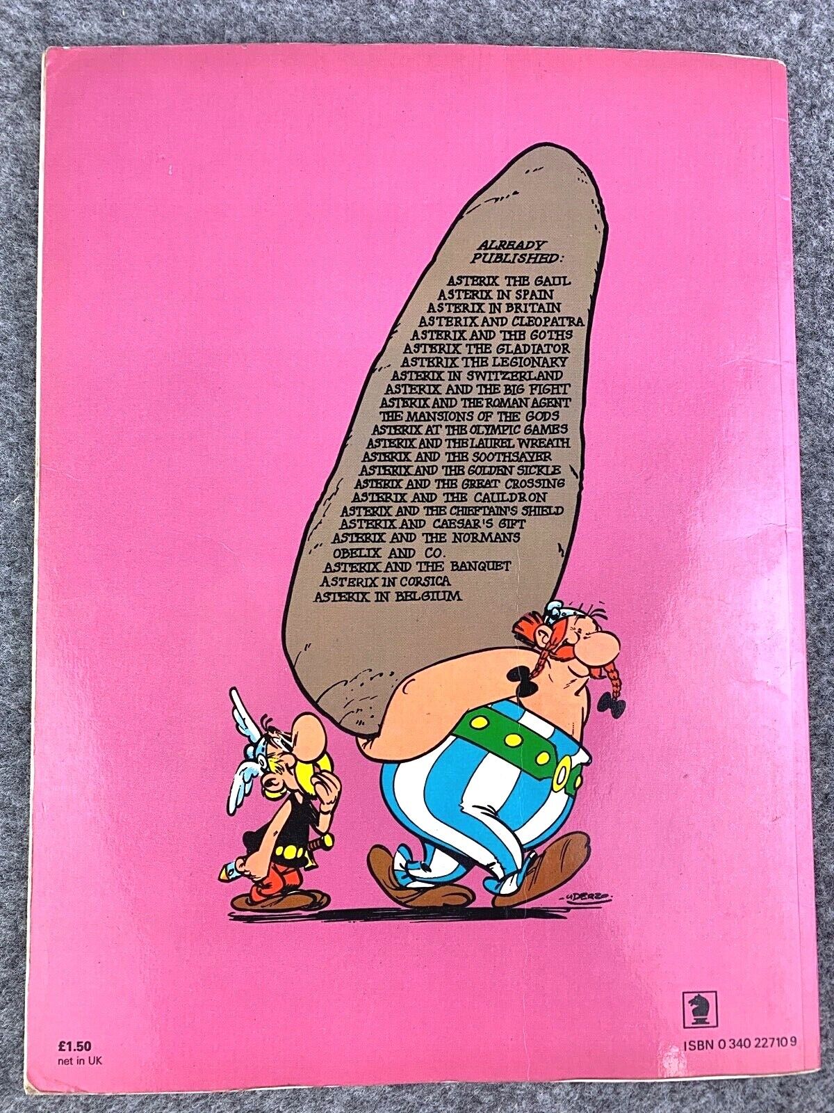 Asterix & the Chieftain’s Shield - 1970s Hodder/Dargaud UK Edition Paperback Book Uderzo
