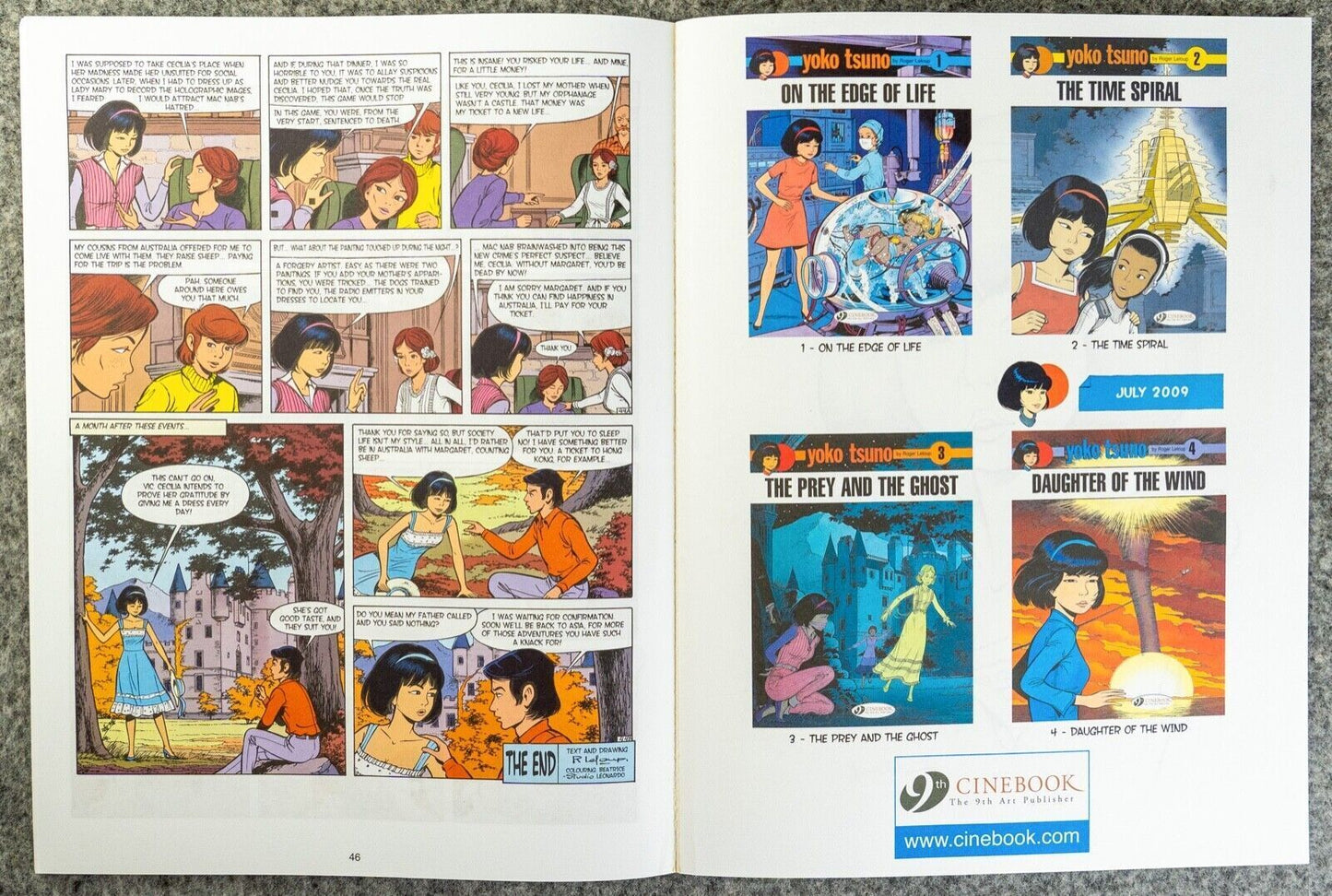 Yoko Tsuno Volume 3 - Prey and The Ghost Cinebook Paperback Comic Book by R. Leloup