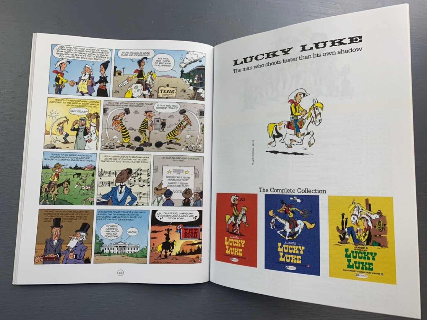 39 The Man From Washington Lucky Luke Cinebook Paperback UK Comic Book