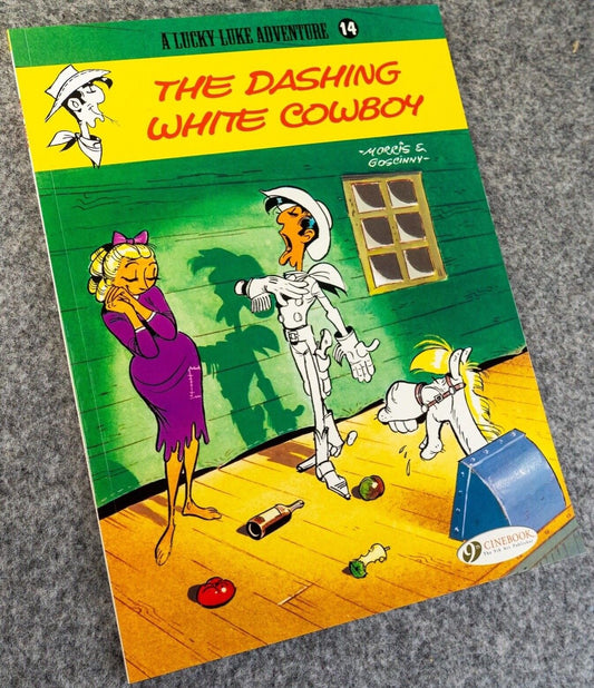 14 The Dashing White Cowboy Lucky Luke Cinebook Paperback UK Comic Book