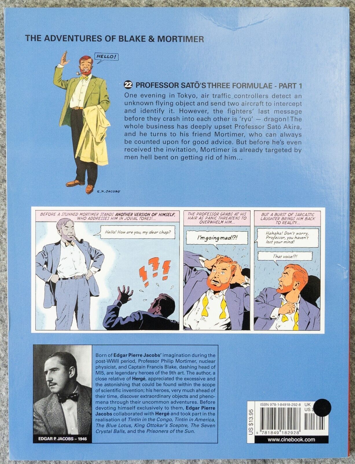 Professors Sato’s Three Formulae Part 1 - Blake & Mortimer Comic Volume 22 - Cinebook UK Paperback Edition