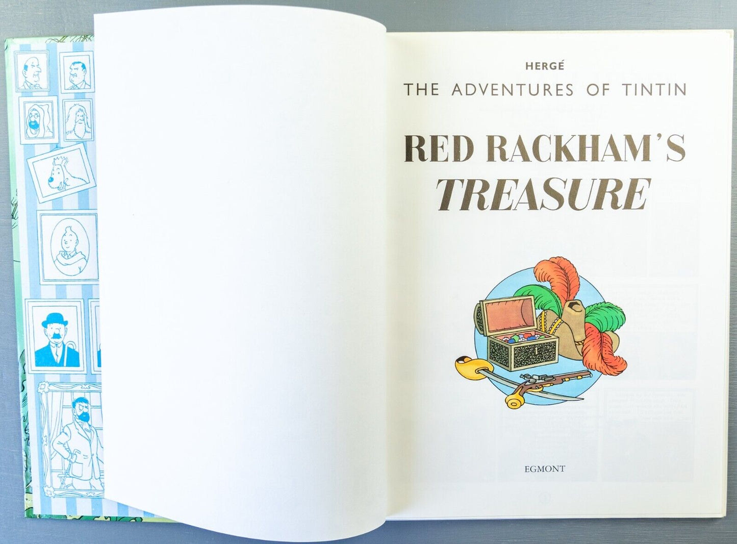 Tintin Red Rackham’s Treasure: Egmont 2000s Hardback Book UK Edition