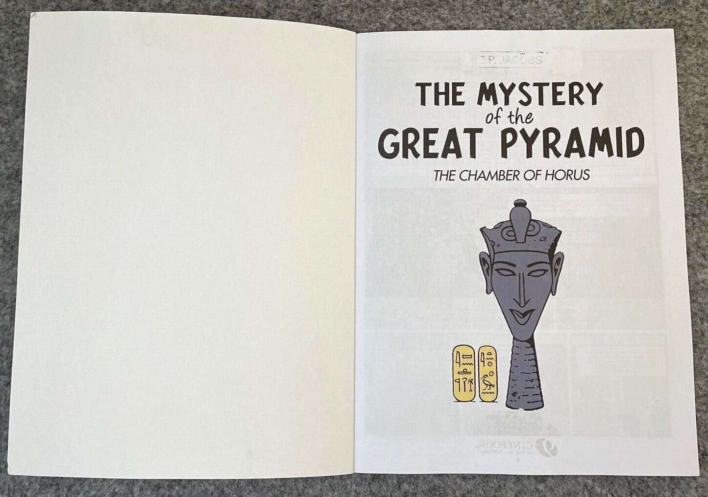 Mystery of the Great Pyramid Part 2 - Blake & Mortimer Comic Volume 3 - Cinebook UK Paperback Edition