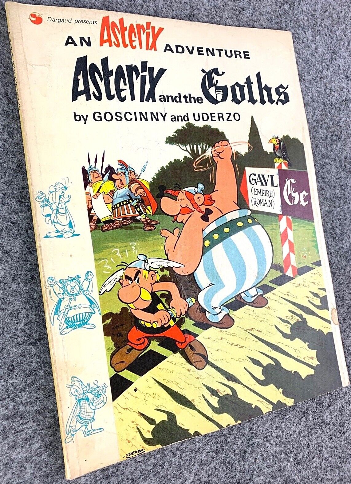 Asterix & the Goths - 1970s Hodder/Dargaud UK Edition Paperback Book Uderzo