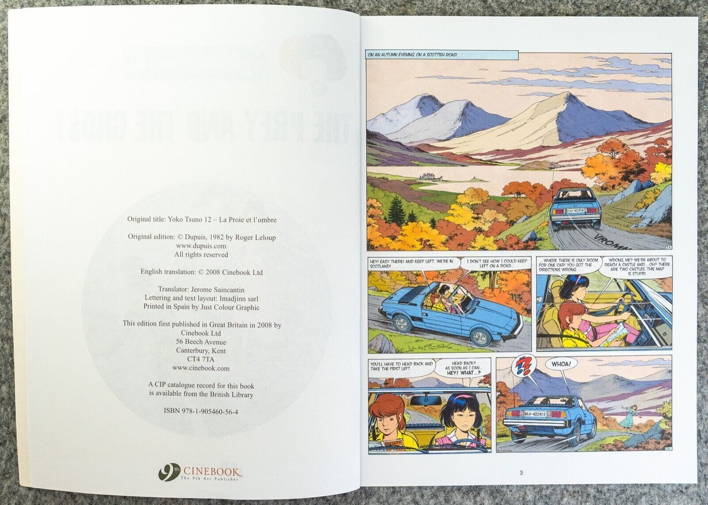 Yoko Tsuno Volume 3 - Prey and The Ghost Cinebook Paperback Comic Book by R. Leloup