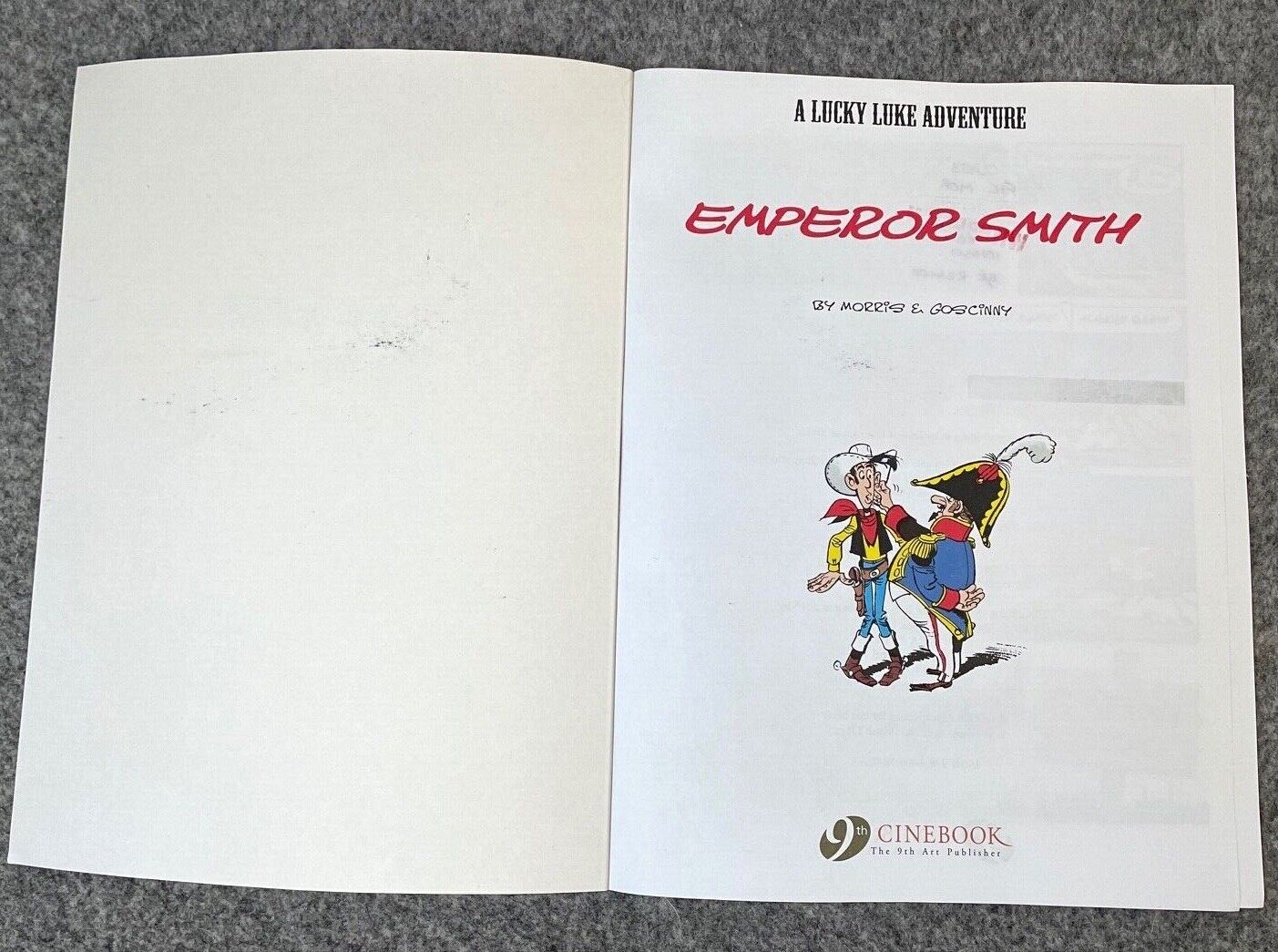 22 Emperor Smith Lucky Luke Cinebook Paperback UK Comic Book