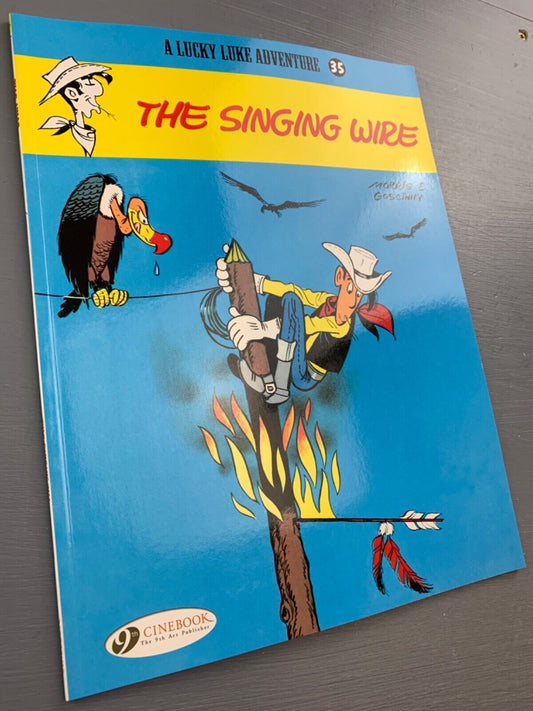 35 The Singing Wire Lucky Luke Cinebook Paperback UK Comic Book