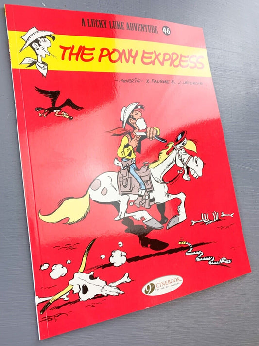 46 The Pony Express Lucky Luke Cinebook Paperback UK Comic Book