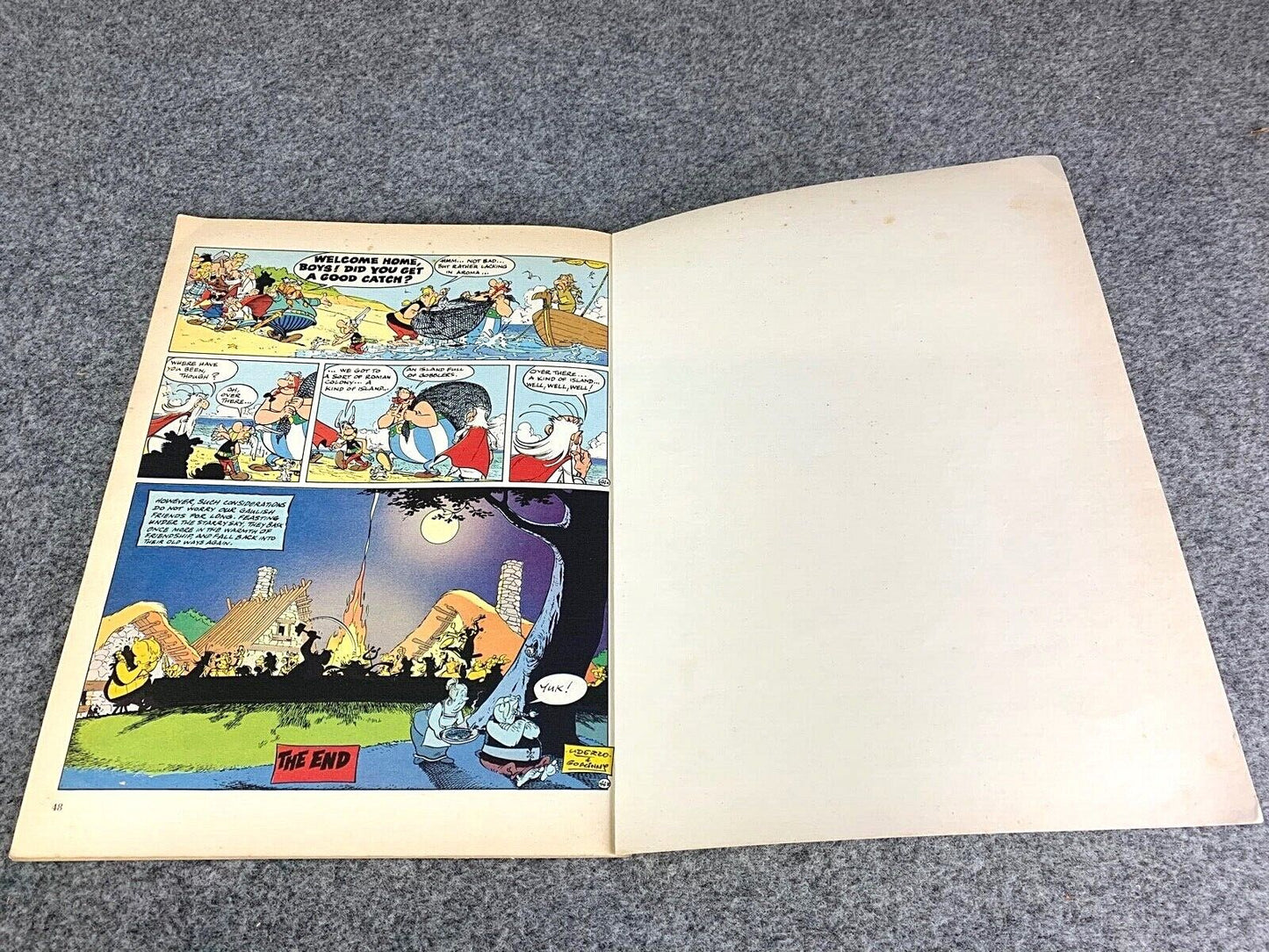 Asterix & the Great Crossing - 1970s Hodder/Dargaud UK Edition Paperback Book Uderzo