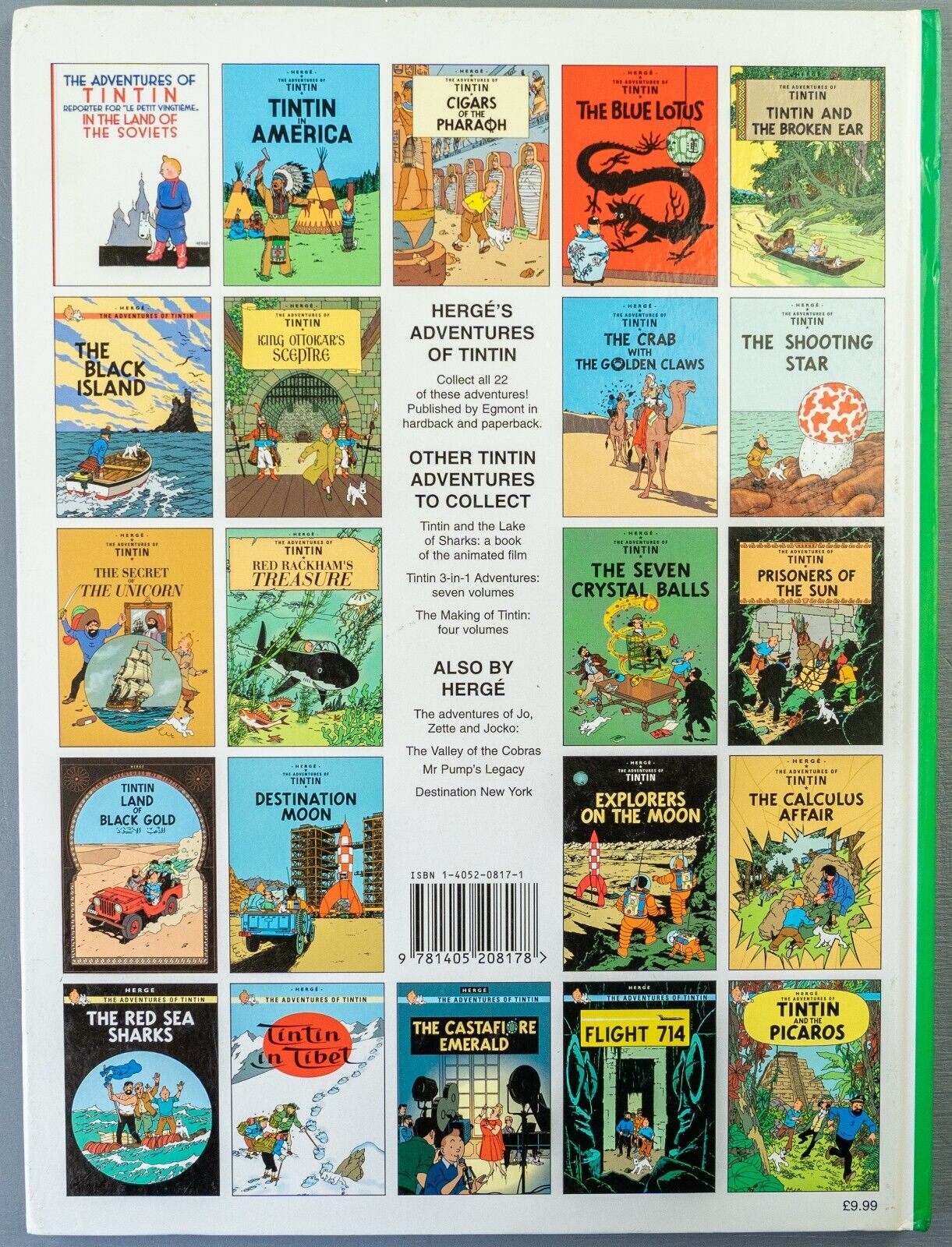 Tintin The Calculus Affair: Egmont 2000s Hardback Book UK Edition