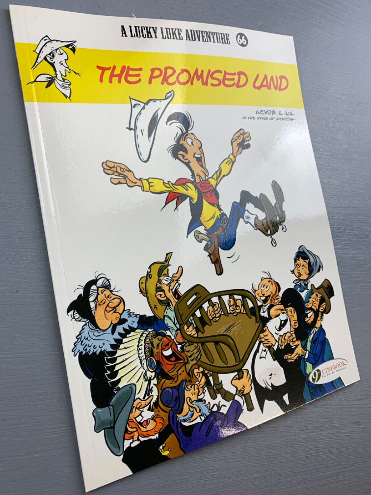 66 The Promised Land Lucky Luke Cinebook Paperback UK Comic Book