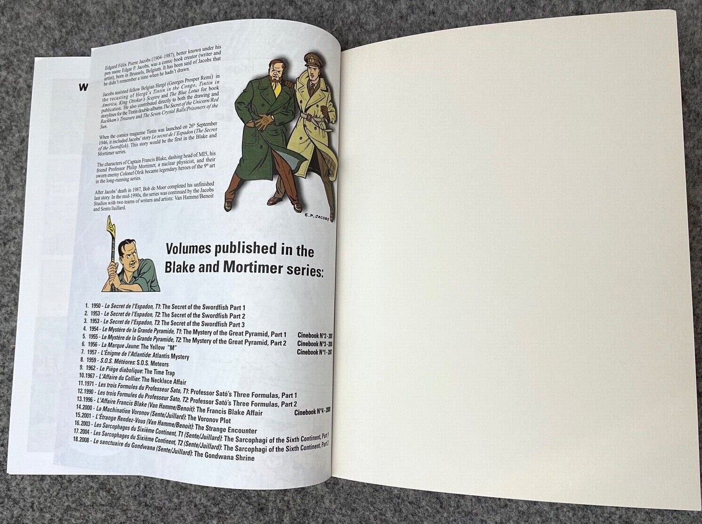 The Francis Blake Affair - Blake & Mortimer Comic Volume 4 - Cinebook UK Paperback Edition