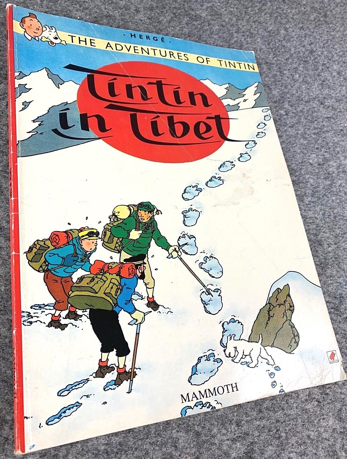 Tintin In Tibet Tintin Mammoth UK Paperback Edition Book 1990s tintin-in-tibet-tintin-mammoth-uk-paperback-edition-book-1990s