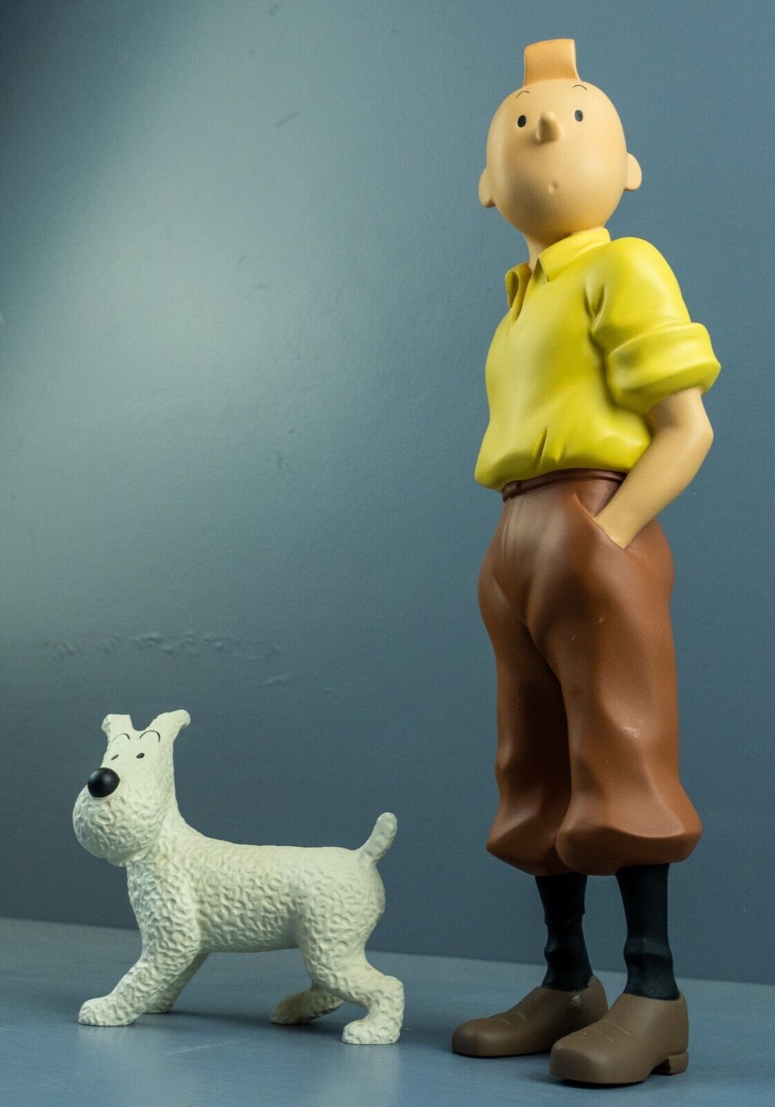 Statuette Moulinsart 45914 Tintin & Snowy in America Rare 30cm Resin Model