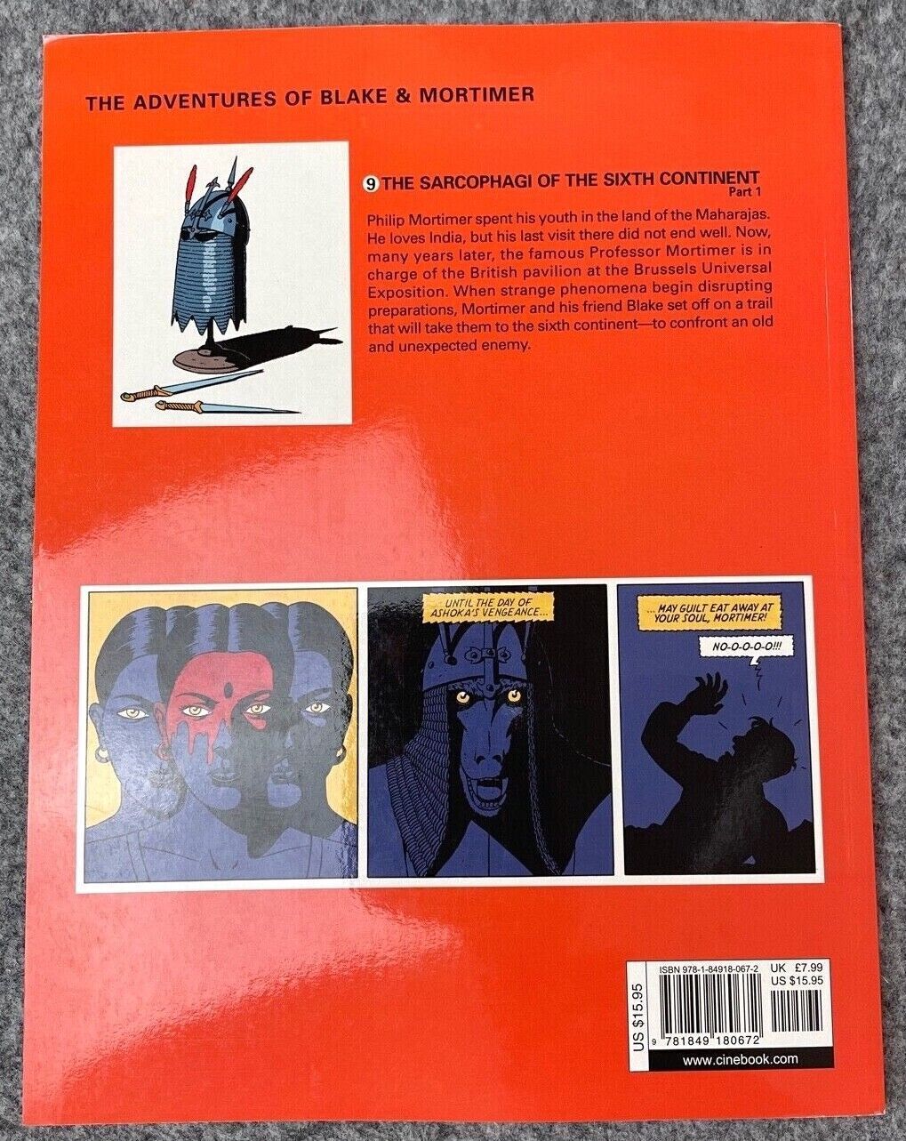 Sarcophagi of the 6th Continent Part 1 - Blake & Mortimer Comic Volume 9 - Cinebook UK Paperback Edition