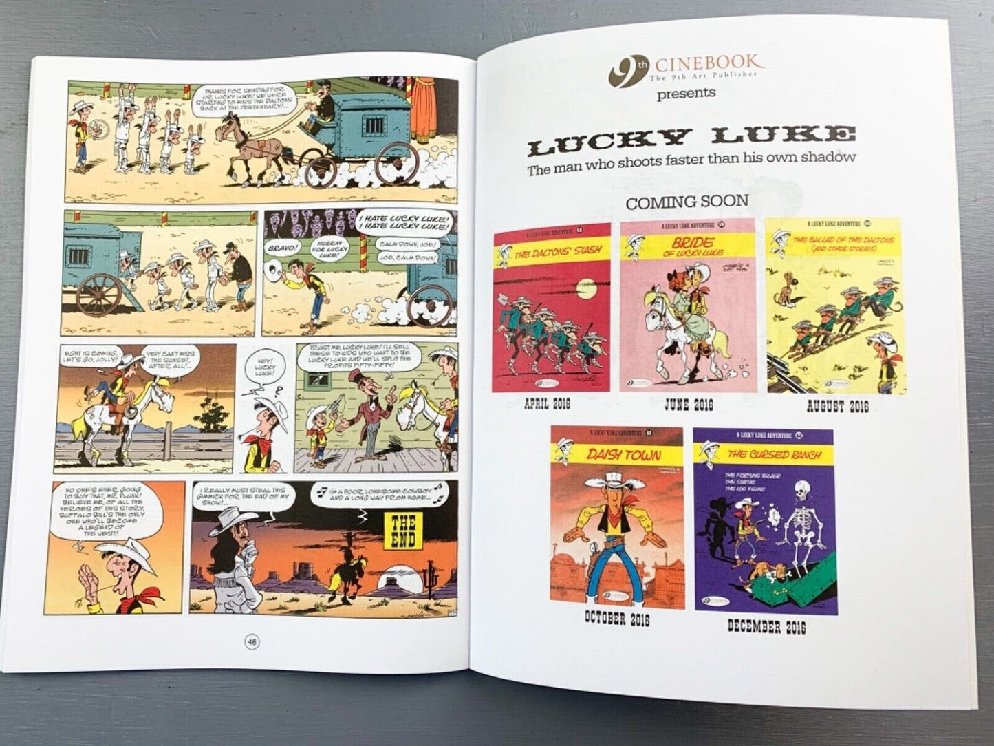 57 Legends of the West Lucky Luke Cinebook Paperback UK Comic Book