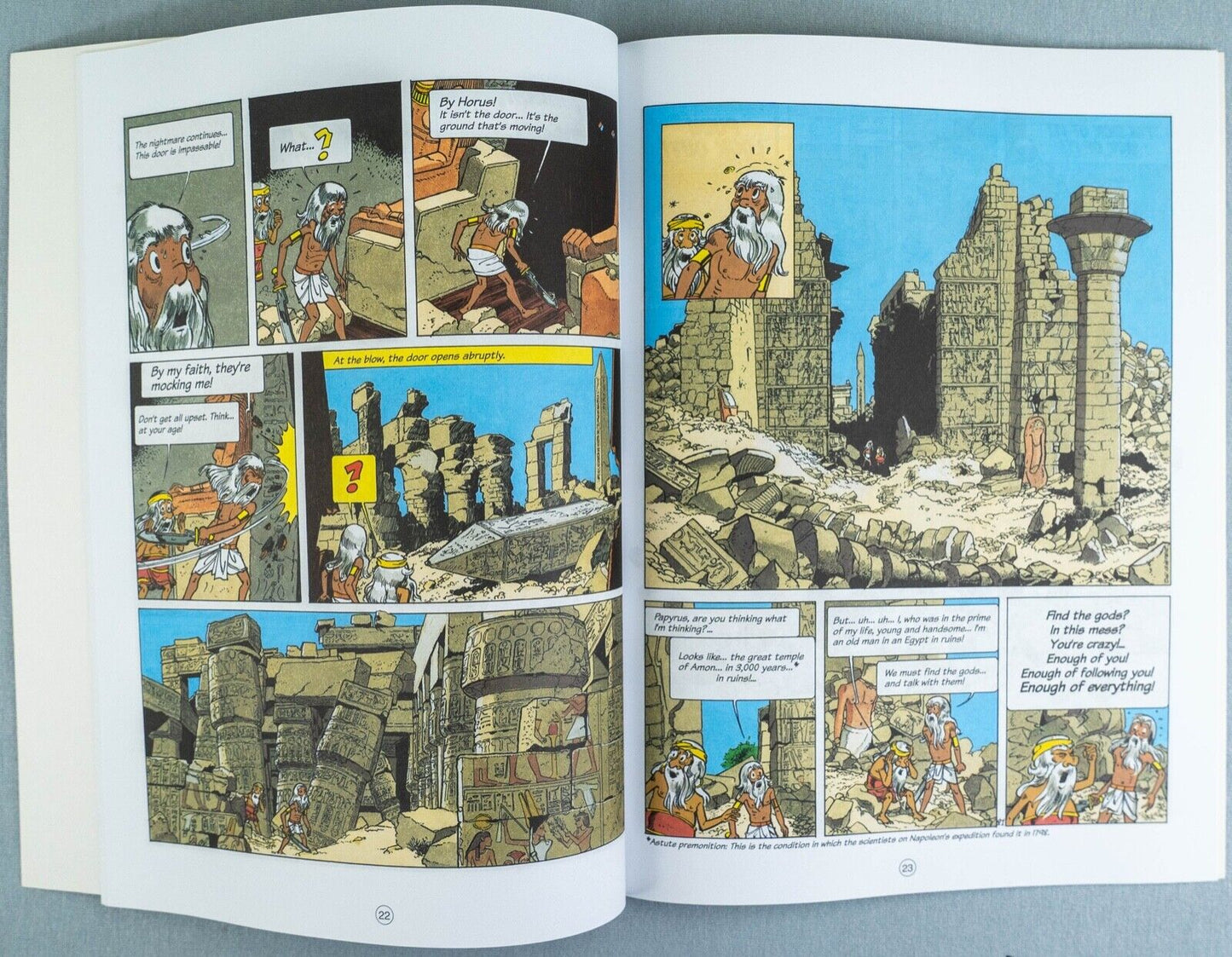 PAPYRUS Volume 5 - The Anger of the Great Sphinx Cinebook Paperback Comic Book by De Gieter