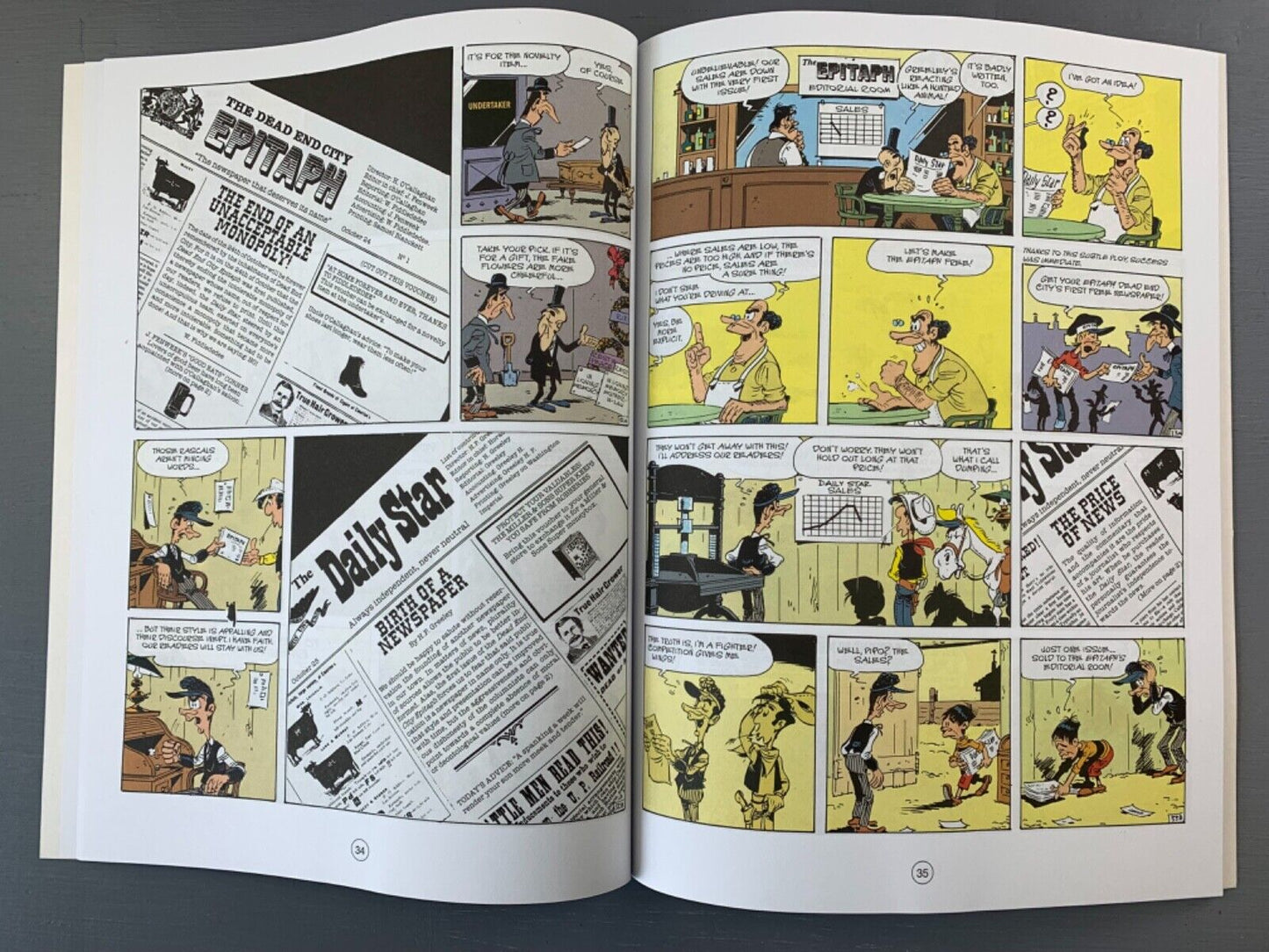 41 The Daily Star Lucky Luke Cinebook Paperback UK Comic Book