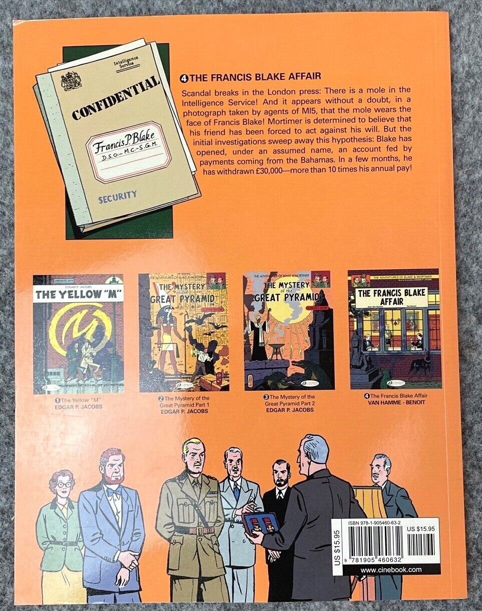 The Francis Blake Affair - Blake & Mortimer Comic Volume 4 - Cinebook UK Paperback Edition