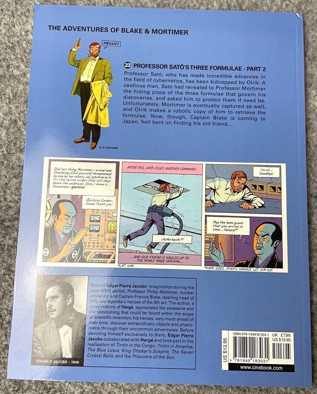 Professors Sato’s Three Formulae Part 2 - Blake & Mortimer Comic Volume 23 - Cinebook UK Paperback Edition