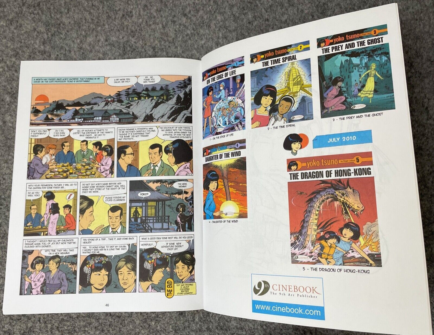 Yoko Tsuno Volume 4 - Daughter of the Wind Cinebook Paperback Comic Book by R. Leloup