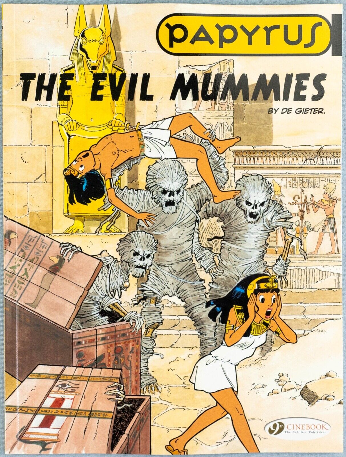 PAPYRUS Volume 4 - The Evil Mummies Cinebook Paperback Comic Book by De Gieter