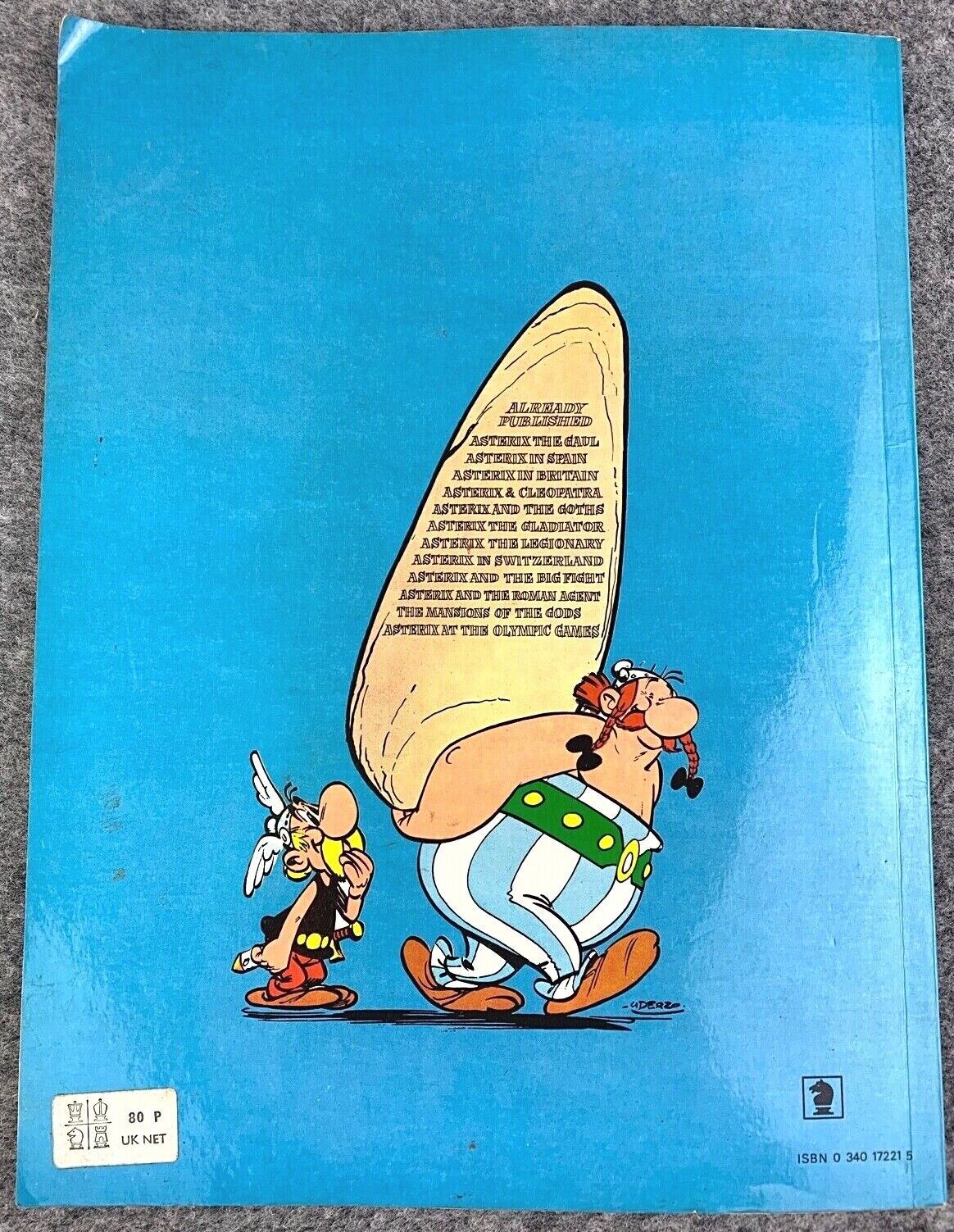 Asterix in Britain - 1970s Hodder/Dargaud UK Edition Paperback Book Uderzo