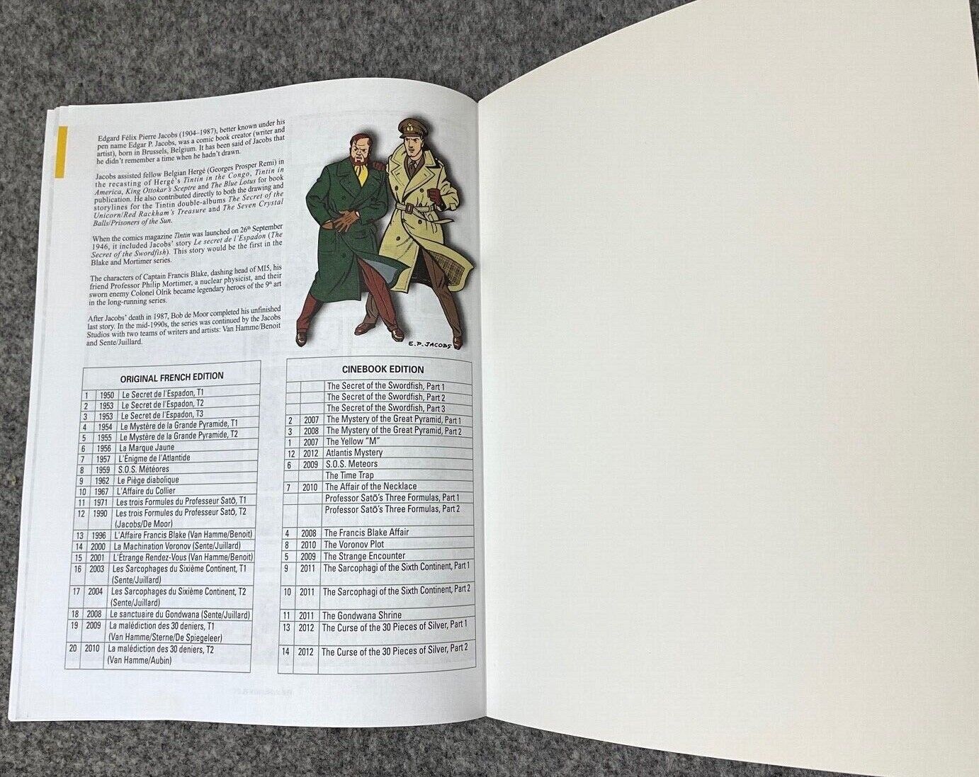 The Gondwana Shrine - Blake & Mortimer Comic Volume 11 - Cinebook UK Paperback Edition