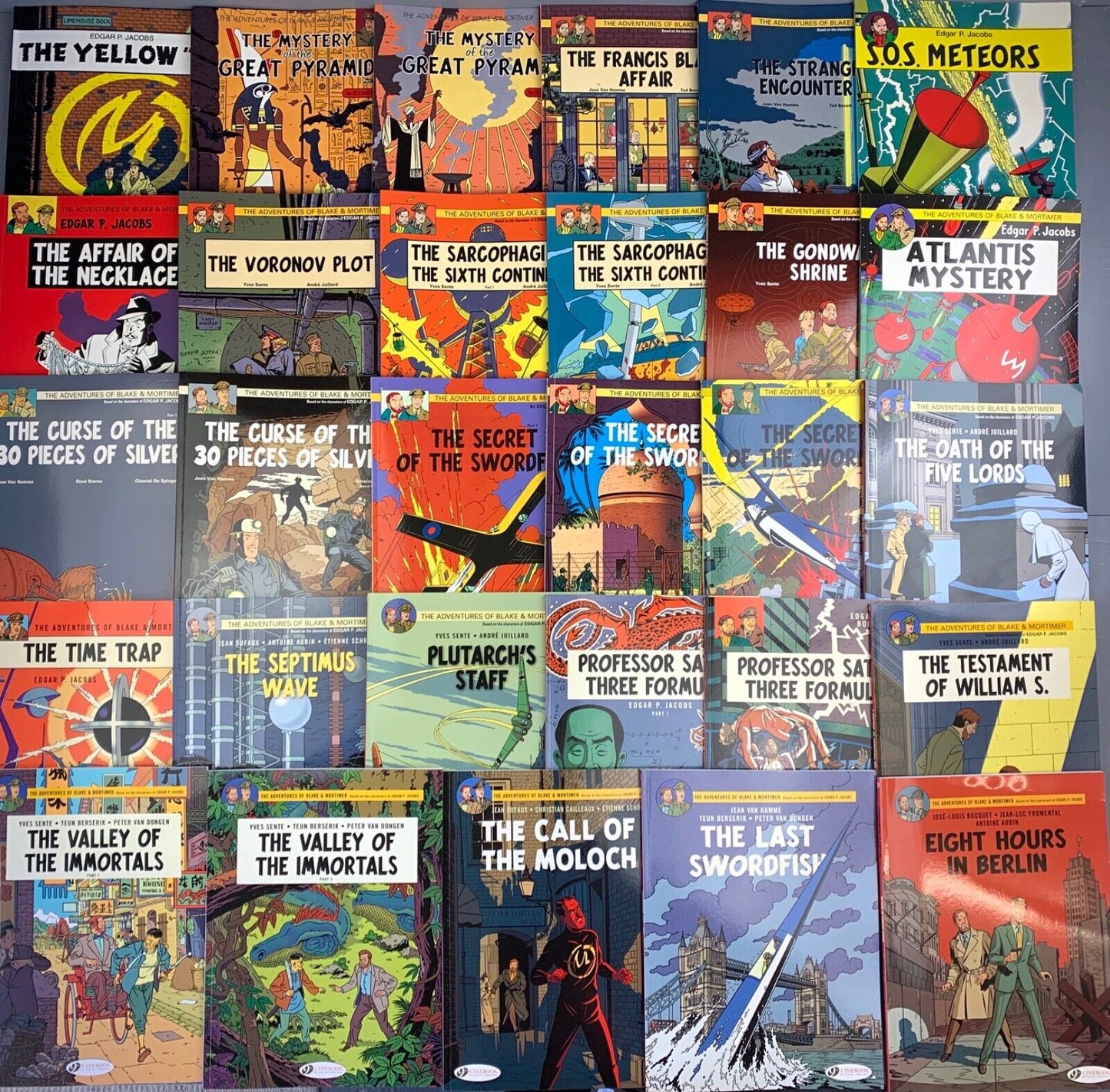 Blake and Mortimer: Set x29 Cinebook Paperback Collection UK Comic Books Lot