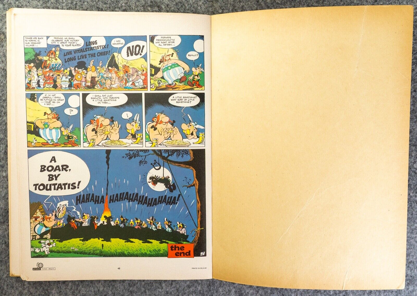 Asterix & the Big Fight - 1970s Hodder/Dargaud UK Edition Paperback Book Uderzo