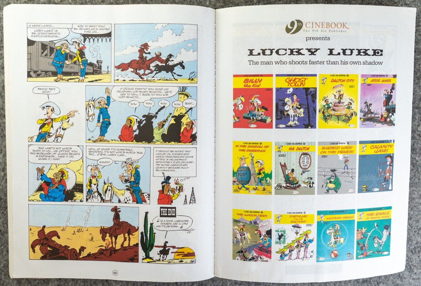 Lucky Luke Volume 20: The Oklahoma Land Rush - Cinebook Paperback UK Comic Book