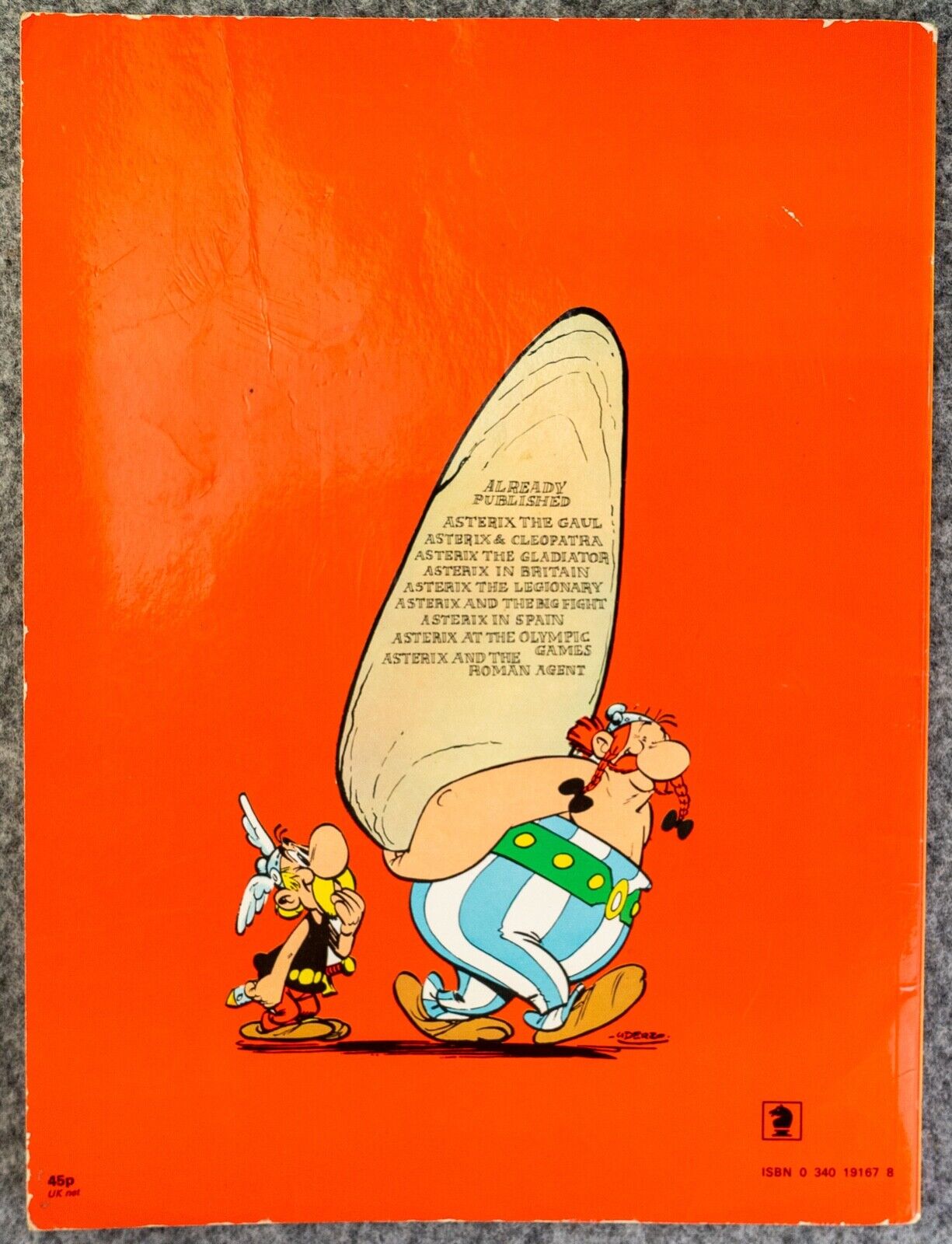 Asterix & the Big Fight - 1970s Hodder/Dargaud UK Edition Paperback Book Uderzo