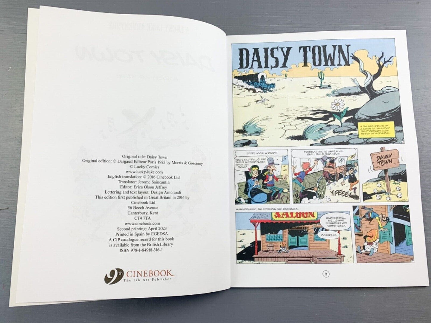 61 Daisy Town Lucky Luke Cinebook Paperback UK Comic Book