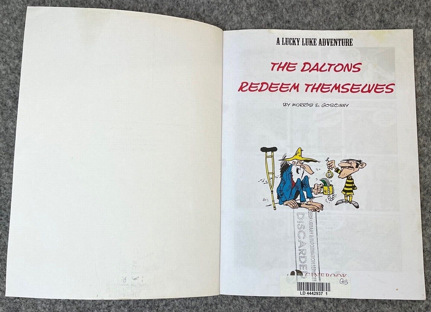 36 The Daltons Redeem Themselves Lucky Luke Cinebook Paperback UK Comic Book
