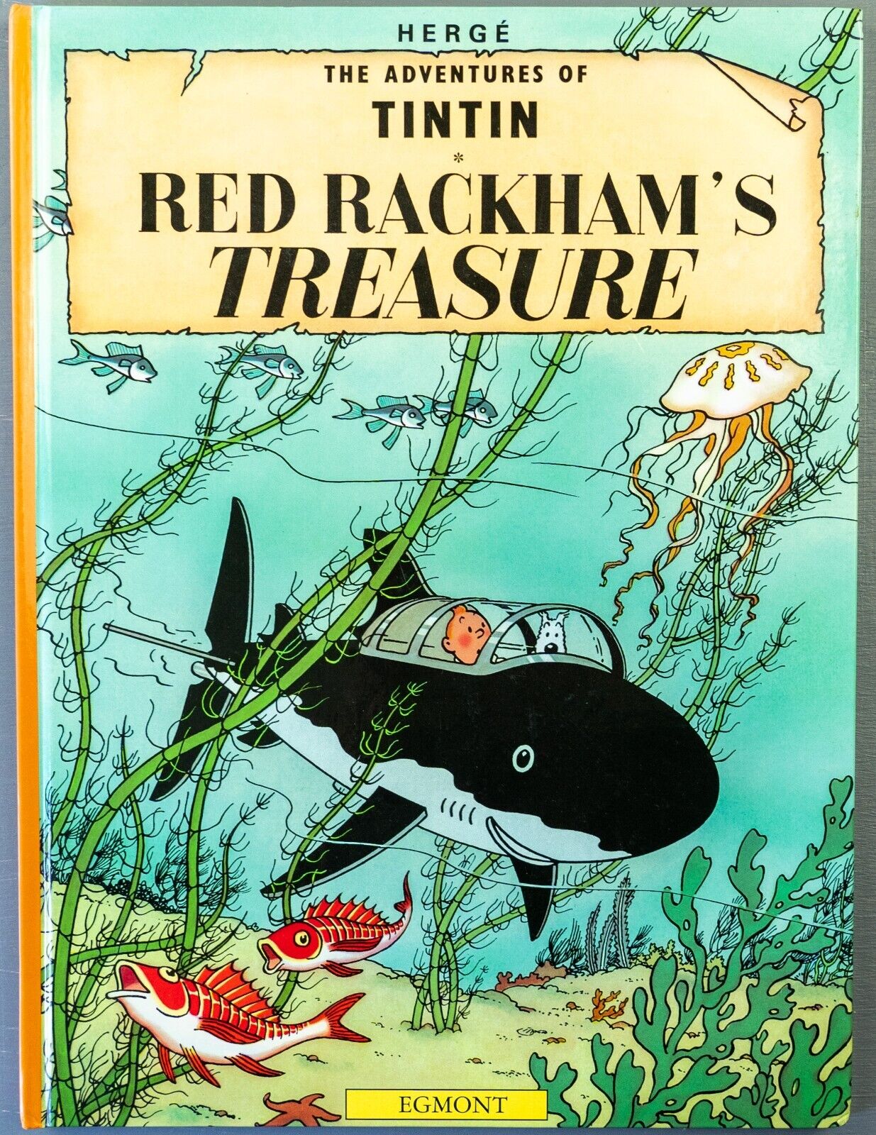 Tintin Red Rackham’s Treasure: Egmont 2000s Hardback Book UK Edition