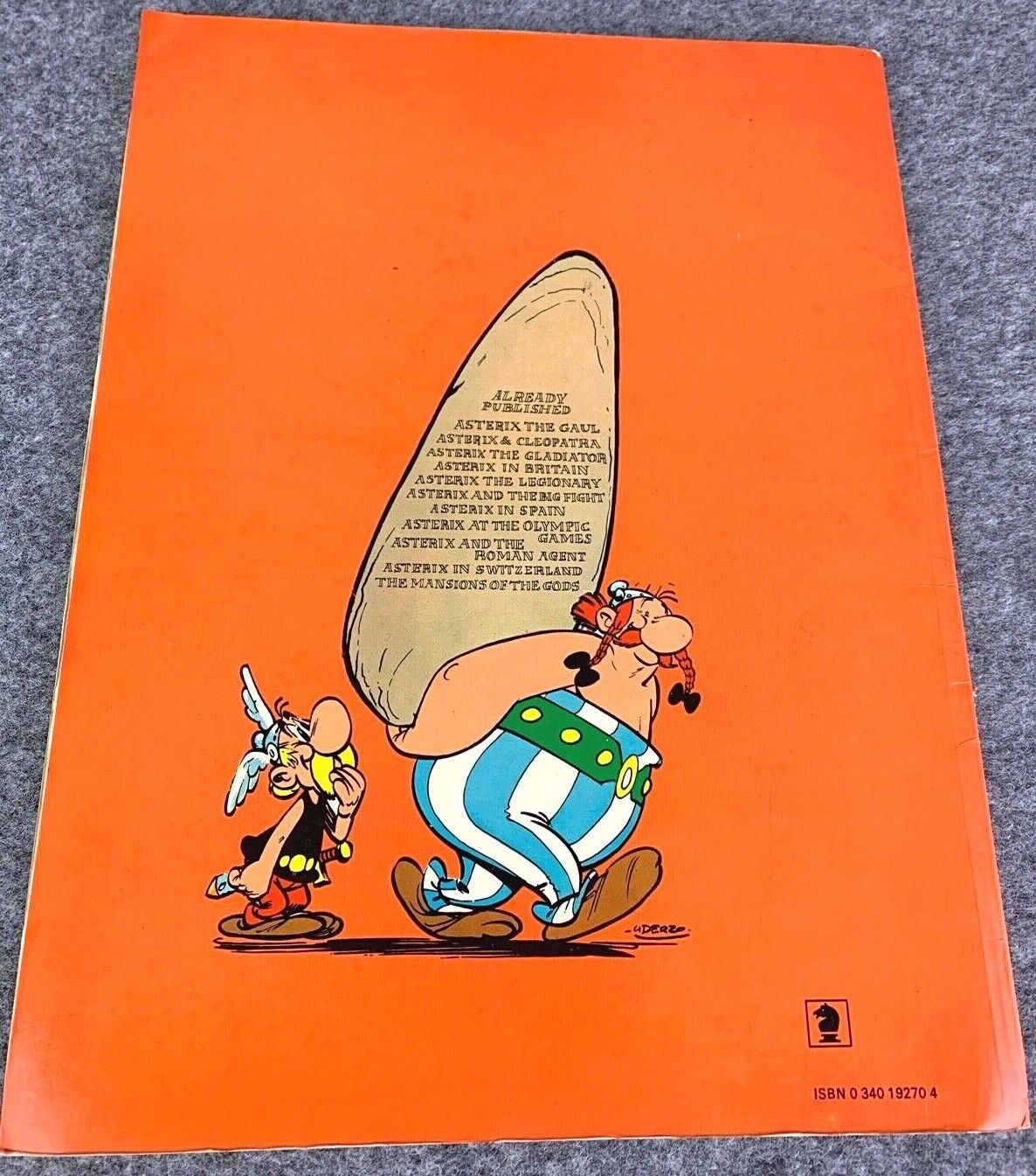 Asterix in Switzerland - 1970s Hodder/Dargaud UK Edition Paperback Book Uderzo