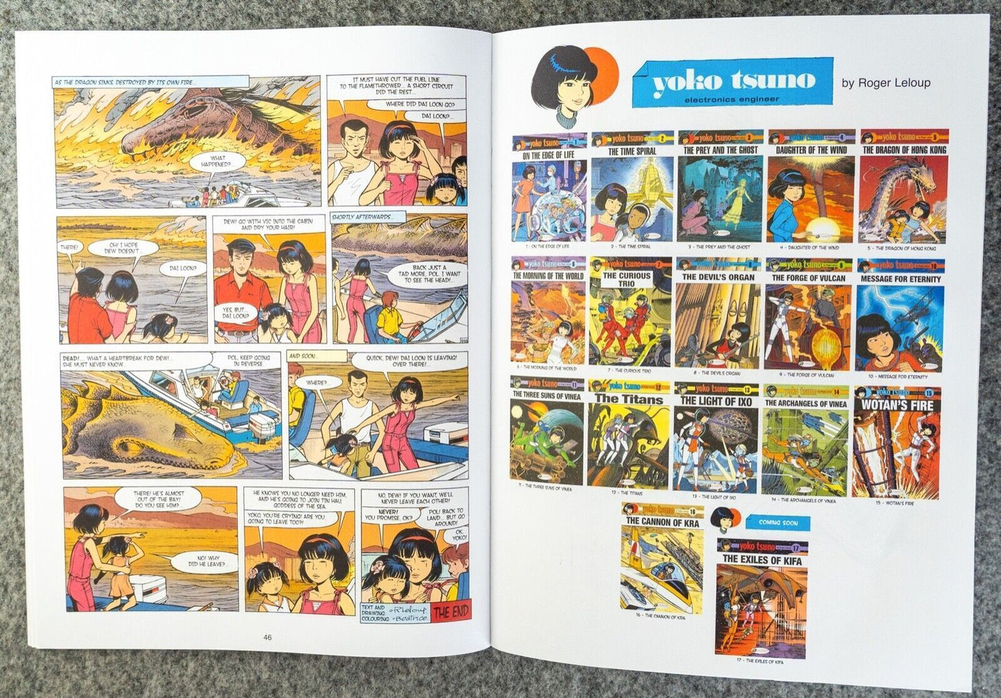 Yoko Tsuno Volume 5 - The Dragon Of Hong Kong Cinebook Paperback Comic Book by R. Leloup