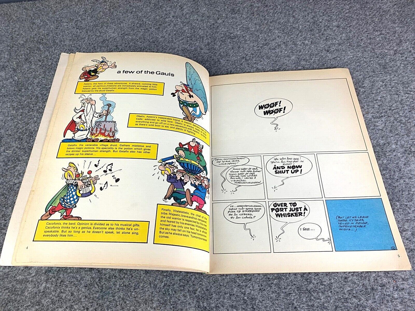 Asterix & the Great Crossing - 1970s Hodder/Dargaud UK Edition Paperback Book Uderzo